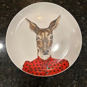 Rachel Kozlowski + West Elm Dapper Animal Plate - Doe Deer
